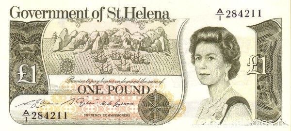 1 фунт 1981 года. Остров Святой Елены. р9