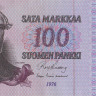 100 марок 1976 года. Финляндия. р109а(58)