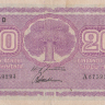 20 марок 1939 года. Финляндия. р71а(16)