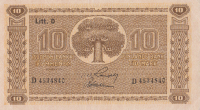 10 марок 1939 года. Финляндия. р70а(8)