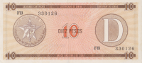 10 песо 1985 года. Куба. рFX35*