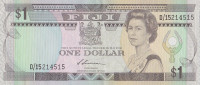 Банкнота 1 доллар 1987 года. Фиджи. р86