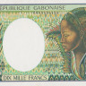 10 000 франков 1991 года. Габон. р7b