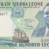 100 леоне 26.09.1990 года. Сьерра-Леоне. р18с