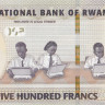 500 франков 01.02.1019 года. Руанда. р new