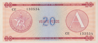 20 песо 1985 года. Куба. рFX5