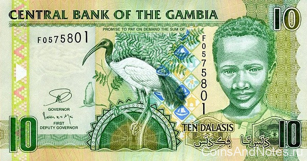10 даласи 2006-13 годов. Гамбия. р26c