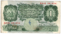 1 фунт 1948-60 годов. Великобритания. р369b