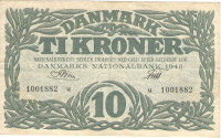 10 крон 1948 года. Дания. р37g