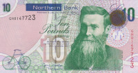Банкнота 10 фунтов 2011 года. Северная Ирландия. р210b