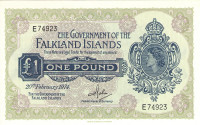 1 фунт 1974 года. Фолклендские острова. р8b