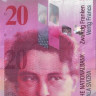 20 франков 2008 года. Швейцария. р69е(2)