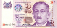 2 доллара 2000 года. Сингапур. р45