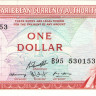 1 доллар 1965 года. Карибские острова. р13к