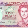 5 долларов 20.02.1989 года. Бермудские острова. р35b