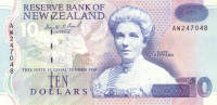 10 долларов 1992 года. Новая Зеландия. р178