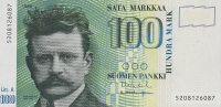 100 марок 1986 года. Финляндия. р119(33)