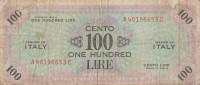 Банкнота 100 лир 1943 года. Италия. рM21с