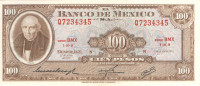 100 песо 1972 года. Мексика. p61i 