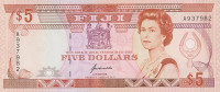 Банкнота 5 долларов 1992 года. Фиджи. р93