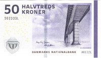 Банкнота 50 крон 2011 года. Дания.  р65d