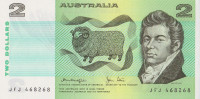 Банкнота 2 доллара 1974-1985 годов. Австралия. р43с
