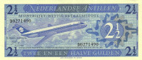 Банкнота 2,5 гульдена 1970 года. Антильские острова. р21