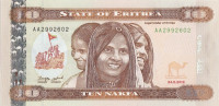 10 накфа 24.05.2012 года. Эритрея. р new