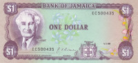 1 доллар 1990 года. Ямайка. р68Ad