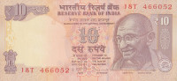 Банкнота 10 рупий 2012 года. Индия. р102с