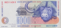 100 рандов 1999 года. ЮАР. р126b