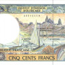 500 франков 1990-2012 годов. Тихоокеанские территорийи. р1f
