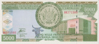 Банкнота 5000 франков 05.02.2005 года. Бурунди. р42с