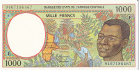 1000 франков 1994 года. Камерун. р202Eb