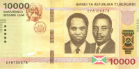 10 000 франков 2018 года. Бурунди. p54(18)