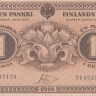 1 марка 1916(1918) года. Финляндия. р19G(9)