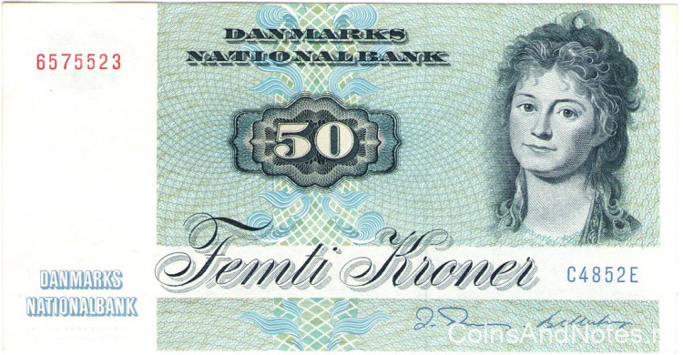 50 крон 1985 года. Дания. р50g(1)