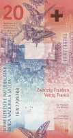 20 франков 2015 года. Швейцария. р new