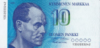 10 марок 1986 года. Финляндия. р113а(21)
