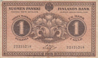 1 марка 1916 года. Финляндия. р19G(8)