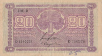 Банкнота 20 марок 1939 года. Финляндия. р71а(23)