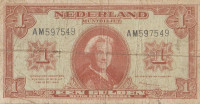 Банкнота 1 гульден 18.05.1945 года. Нидерланды. р70