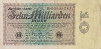 10 миллиардов марок 1923 года. Германия. р116а(1)