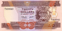 20 долларов 1986 года. Соломоновы острова. р16