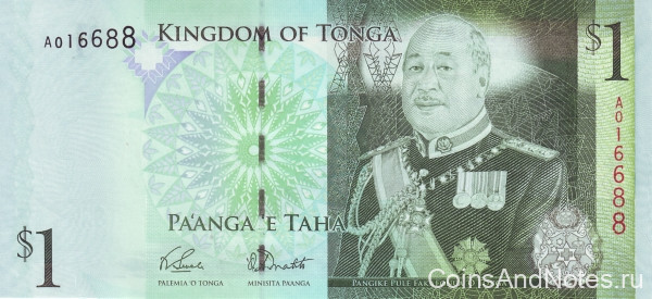 1 паанга 2009 года. Тонга. р37(1)