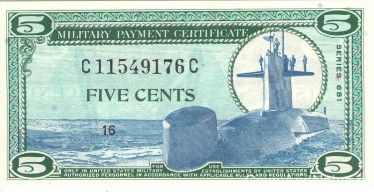 5 центов 1969 года. США. рМ75