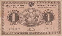 1 марка 1916 года. Финляндия. р19(1)