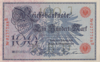 100 марок 1908 года. Германия. р33а