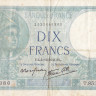 10 франков 04.12.1941 года. Франция. р84(41)