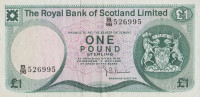 Банкнота 1 фунт 01.05.1980 года. Шотландия. р336а(80)